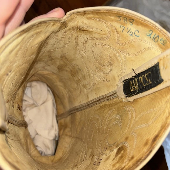 Dan Post Snakeskin Women’s boot tan beige used antique 21159 4218 740 908 1 83 - Picture 8 of 16